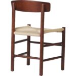 Pähkinäväri Pyökkipuutuoli, jossa on Vaalea punoskudosistuin | | Adexa GS60575LWBE - Image 7