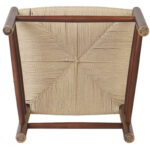 Pähkinäväri Pyökkipuutuoli, jossa on Vaalea punoskudosistuin | | Adexa GS60575LWBE - Image 6