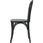 Ruokapöydän tuoli mustasta kumipuusta | | Adexa GS90003B - Image 3