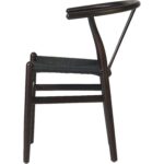 Pyökkipuinen tuoli tumma pähkinänväri mustalla punotulla köysisellä istuimella | | Adexa GSW0029DWB - Image 5