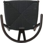 Pyökkipuinen tuoli tumma pähkinänväri mustalla punotulla köysisellä istuimella | | Adexa GSW0029DWB - Image 6