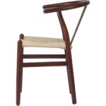 Puunvärinen pyökkipuutuoli, vaalea pähkinän väri ja vaalea punottu köysisohva | | Adexa GSW0029LWBE - Image 3