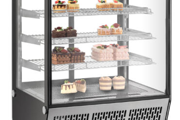 Näyttöjääkaappi 145 litraa 3 hyllyä Ruostumaton Teräs | Adexa CW145