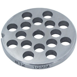 Jauhatuslevy 10mm lihamyllylle Adexa DQ12 ruostumatonta terästä | Adexa DQGP12-10