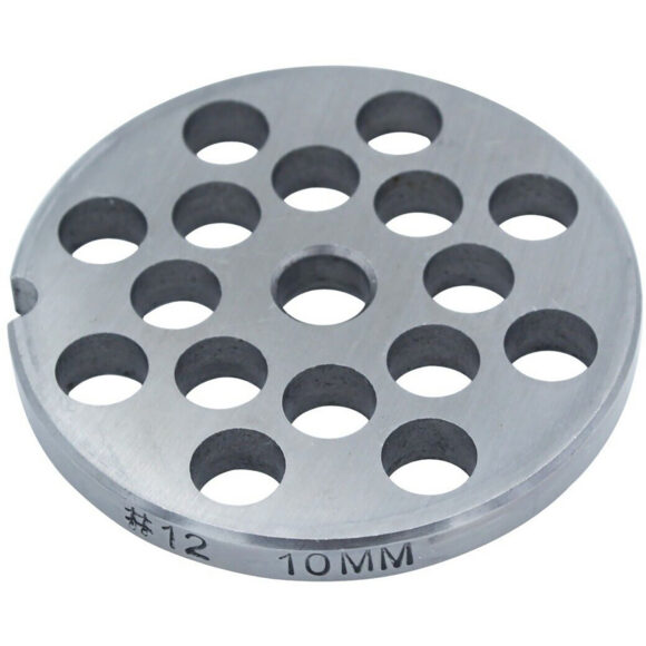 Jauhatuslevy 10mm lihamyllylle Adexa DQ12 ruostumatonta terästä | Adexa DQGP12-10