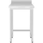 Kaupallinen Työpöytä Ruostumaton teräs Ei alaosaa Seinä 450x600x965mm | Adexa DW4560