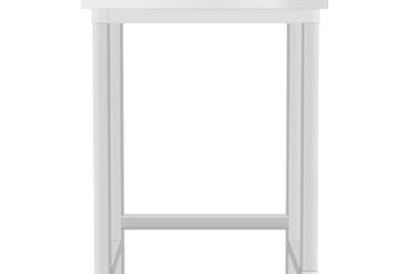 Kaupallinen Työpöytä Ruostumaton teräs Ei alaosaa Seinä 450x600x965mm | Adexa DW4560