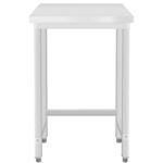 Kaupallinen työpöytä Ruostumaton teräs Ei alaosaa 450x600x965mm | Adexa DW4560WO