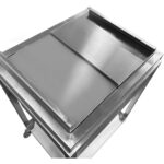 Kaupallinen jääastia pyörillä ja kannella, ruostumaton teräs 700x500x850mm | Adexa MIB504035 - Image 7