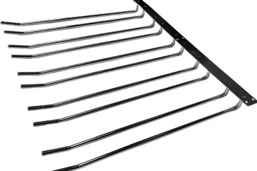 Viinilasiteline Musta Kattoon asennettava Pituus 300 mm 15 viinilasille | Adexa WGB58500300B