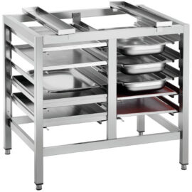 Kaupallinen uuniteline, jossa 5-tasoinen kaksoisrivi GN tarjotinhylly 980x700x745mm | Adexa WHDR5T