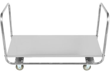 Kaupallinen kahden kahvan alustavaunu ruostumaton teräs 1300x500x750mm | Adexa WHDT13050