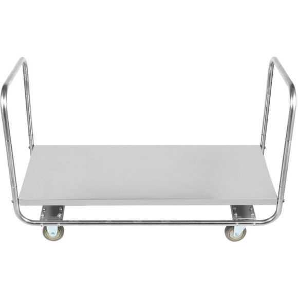 Kaupallinen kahden kahvan alustavaunu ruostumaton teräs 1300x500x750mm | Adexa WHDT13050