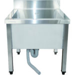 Matala kaupallinen astianpesuallas ruostumattomasta teräksestä 1 allas Roiskeenkestävä 600x600x660mm Neliöjalat | Adexa SMSJY6060 - Image 6