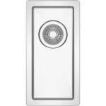 Ylellinen yksialtainen pesuallas 230x450x150mm Päältä asennettava Ruostumaton teräs | Adexa SB101840 - Image 2