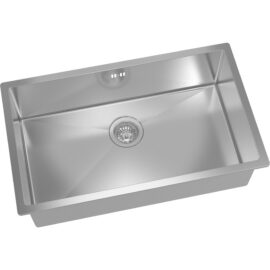 Premium-yhden altaan pesuallas 750x450x220mm Päältä asennettava Ruostumaton teräs | Adexa SB754522