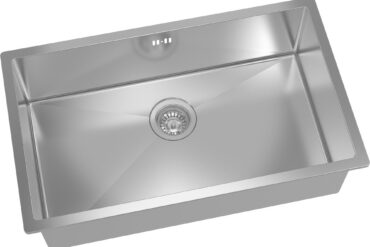 Premium-yhden altaan pesuallas 750x450x220mm Päältä asennettava Ruostumaton teräs | Adexa SB754522