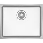 Ensiluokkainen yksialtainen allas 540x440x200mm päällipinnoitettu ruostumaton teräs | Adexa SB205040 - Image 3