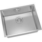 Ensiluokkainen yksialtainen allas 540x440x200mm päällipinnoitettu ruostumaton teräs | Adexa SB205040