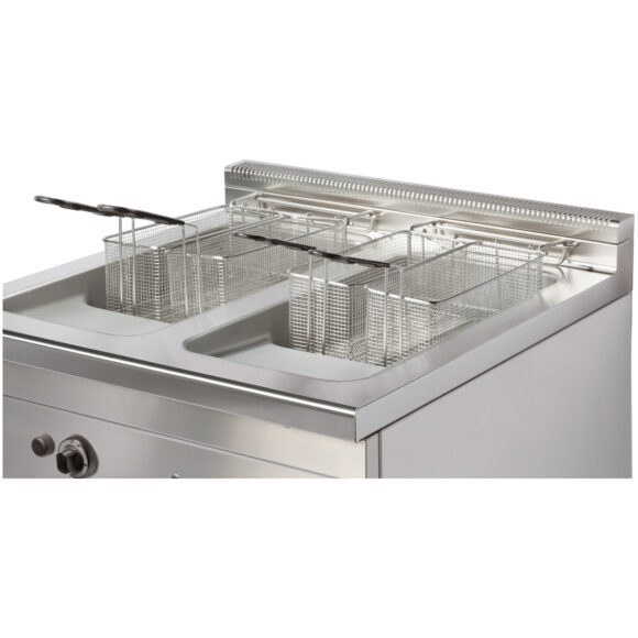 Kaupallinen kaasu friteerauskeitin kaapilla 2x20 litraa 30,0 kW | Adexa Hotmax 900 GF922 - Image 2
