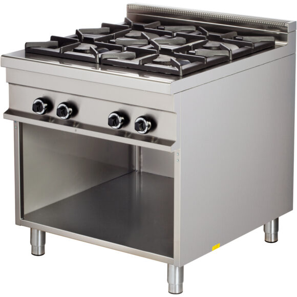 Kaasukeittotaso avoimella alustalla 4 poltinta 32 kW | Adexa Hotmax 900 GR921