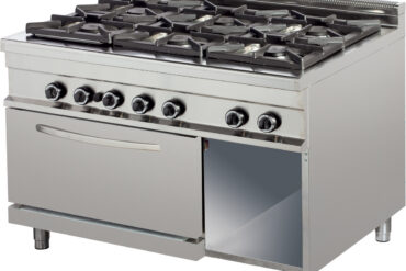 Kaasukeittolevy kaasuliedellä 6 poltinta 48kW+7.5kW | Adexa Hotmax 900 GR932