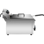 Kaupallinen friteerauskeitin, yksittäinen, sähköinen, 10 litraa, 3 kW, työtasomalli, tyhjennysventtiili | Adexa HEF101V - Image 3