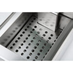 Kaupallinen kaksinkertainen sähköinen paistokone 2x10 litraa 6kW pöytämalli tyhjennyshanalla | Adexa HEF102V - Image 5