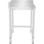 Kaupallinen ruostumaton teräs vasemmanpuoleinen työpöytä 600x600x965mm | Adexa DWL6060L - Image 3