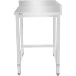 Kaupallinen ruostumattoman teräksen oikeanpuoleinen työpöytä 600x600x965mm | Adexa DWL6060R - Image 4