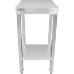 Kaupallinen työpöytä ruostumatonta terästä alahyllyllä 300x700x900mm | Adexa DWT3070WO