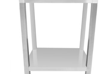 Kaupallinen työtaso, ruostumaton teräs, pohjahyllyllä, 450x700x900mm | Adexa DWT4570WO