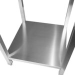 Kaupallinen ruostumattomasta teräksestä valmistettu sivutyöpöytä 700x700x900mm | Adexa DWTL7070LR - Image 5