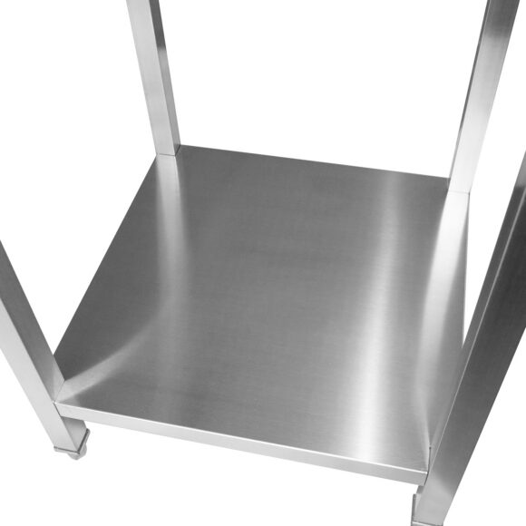 Kaupallinen ruostumattomasta teräksestä valmistettu sivutyöpöytä 700x700x900mm | Adexa DWTL7070LR - Image 5