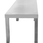 Kaupallinen keittiön kuljetin yhden tason ruostumaton teräs 1400x335x350mm | Adexa WHES1403435 - Image 2