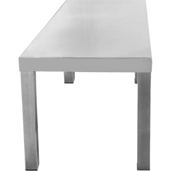 Kaupallinen keittiön kuljetin yhden tason ruostumaton teräs 1400x335x350mm | Adexa WHES1403435 - Image 2