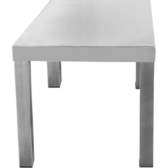 Kaupallinen keittiön teline 1 taso ruostumaton teräs 600x335x350mm | Adexa WHES603435 - Image 3