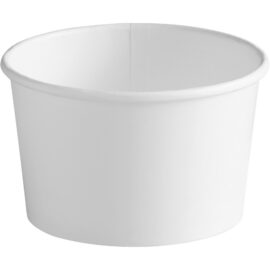 1000 kpl Kompostoitavia Jäätelökuppeja Yksiseinä 7oz/207ml Valkoinen | Adexa ICC7W