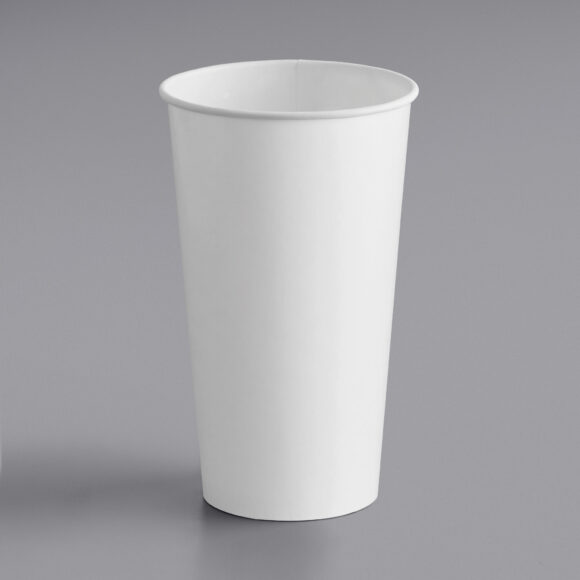 1000 kpl kompostoitavia kylmäjuomamukeja, yksiseinäinen 20oz/591ml, valkoinen | Adexa PCC20W