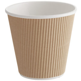 500 kpl Kompostoitavia Kahvikuppeja Yksiseinäinen 8oz/237ml Kraft | Adexa PCRW8K