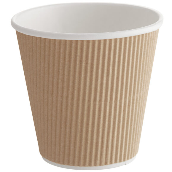 500 kpl Kompostoitavia Kahvikuppeja Yksiseinäinen 8oz/237ml Kraft | Adexa PCRW8K