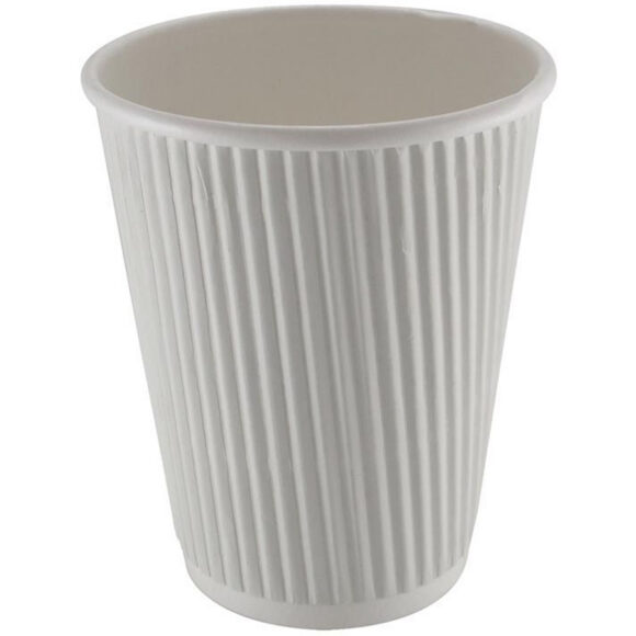 500 kpl Kompostoitavat Kahvikupit Yksiseinämäinen 8oz/237ml Valkoinen | Adexa PCRW8W