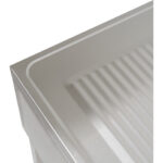 Kaupallinen Allas Ruostumaton teräs 1800x700x900mm 1 allas oikealla roiskeensuojalla 50mm | Adexa DSE1870R - Image 4