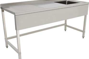 Kaupallinen Allas Ruostumaton teräs 1800x700x900mm 1 allas oikealla roiskeensuojalla 50mm | Adexa DSE1870R