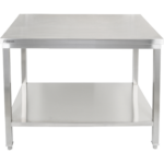 Premium-työpöytä hyllyllä 304 ruostumaton teräs Sopii ulkokäyttöön 1000x600x900mm | Adexa Elite ET260100