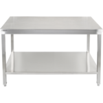 Premium-työpöytä alahyllyllä, 304 ruostumaton teräs, Sopii ulkokäyttöön 1500x600x900 mm | Adexa Elite ET260150