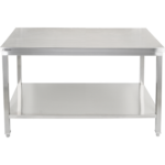 Premium-työpöytä aluslevyllä, 304 ruostumaton teräs, Soveltuu ulkokäyttöön, 1600x600x900mm | Adexa Elite ET260160