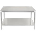 Premium-työpöytä alatason kanssa 304 ruostumaton teräs Sopii ulkokäyttöön 1800x600x900mm | Adexa Elite ET260180