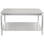 Premium-työpöytä alatasolla 304 ruostumatonta terästä Sopii ulkokäyttöön 2000x600x900mm | Adexa Elite ET260200