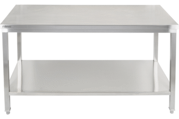 Premium-työpöytä alatasolla 304 ruostumatonta terästä Sopii ulkokäyttöön 2000x600x900mm | Adexa Elite ET260200